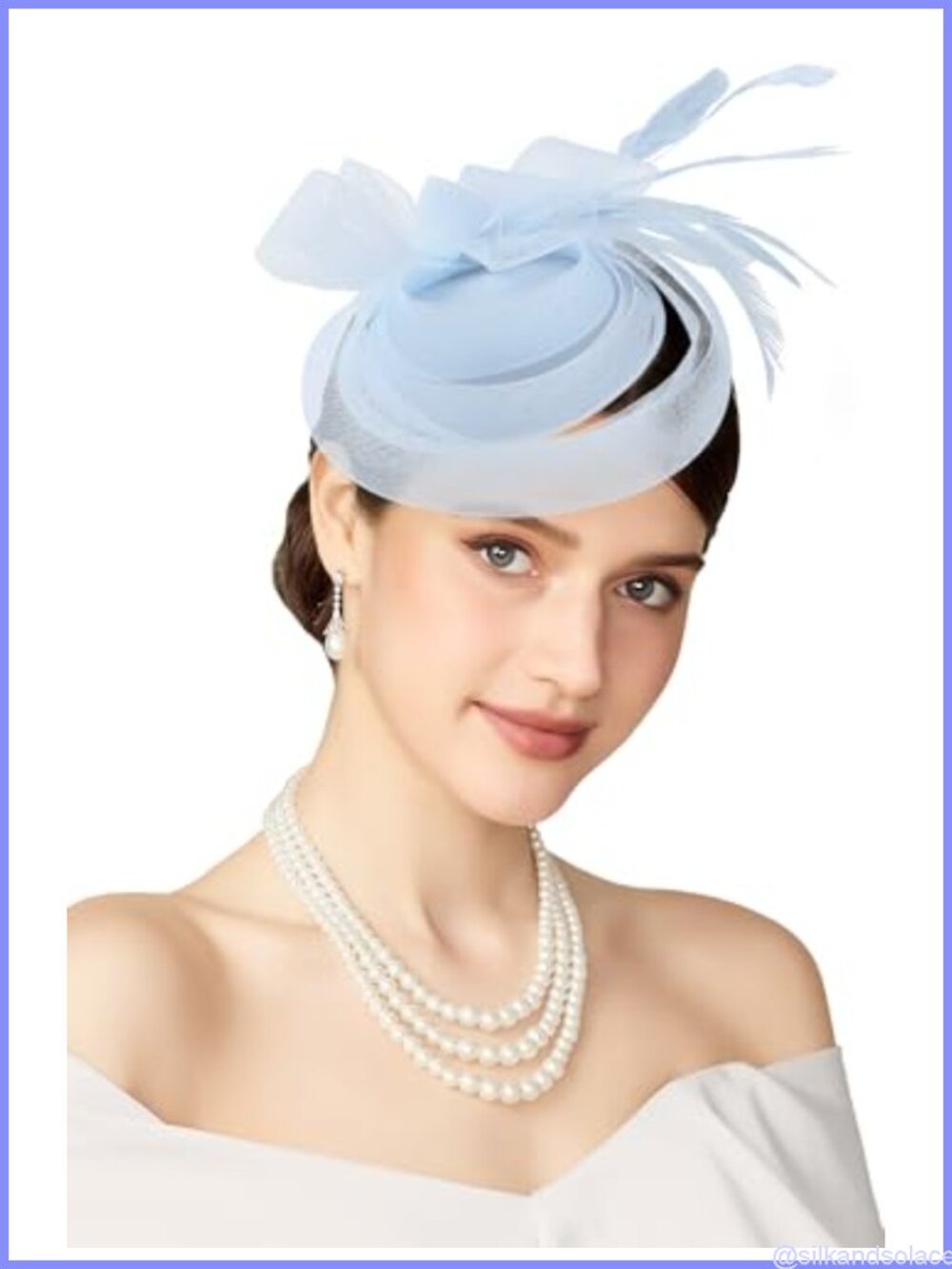 Fascinator Pillbox Hat Women Tulle Knot Headband Hair Clip Derby Tea Party
